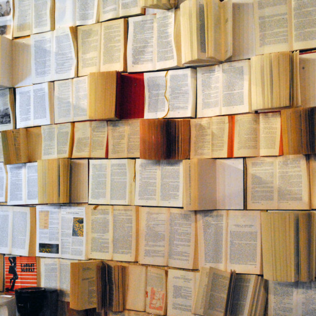 Mur de livres pour Les Foulées 2016 Lormont