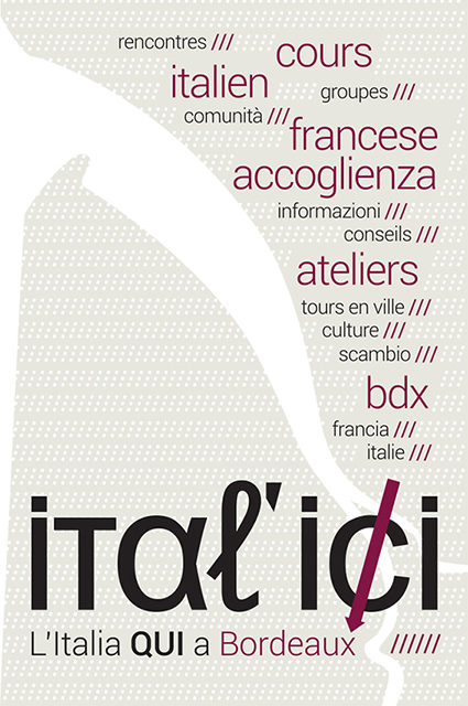 Design graphique carte visite Association Ital'ici